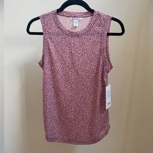 NWT Athleta Breezy tank animal print pink